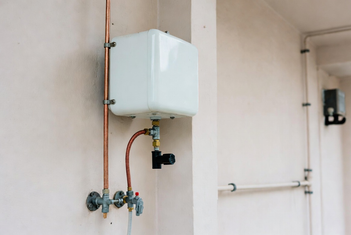 Non-electric heating installation